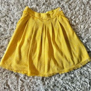 🍭Maeve Lined Yellow tweed Skirt